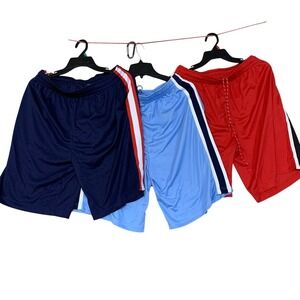 3 Pack NWT Jump Start Athletic Shorts Men's M Multicolor Polyester Mesh Stripe